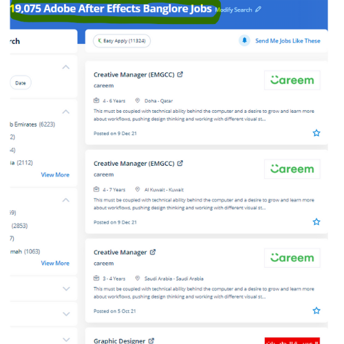Adobe After Effects internship jobs in Bath