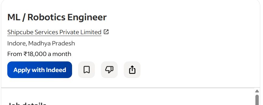AI ML ROBOTICS internship jobs in Belfast
