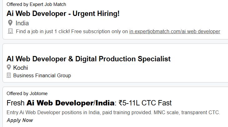 AI-Powered Web Development internship jobs in Sheffield