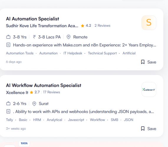 AI WhatsApp Automation internship jobs in Coventry