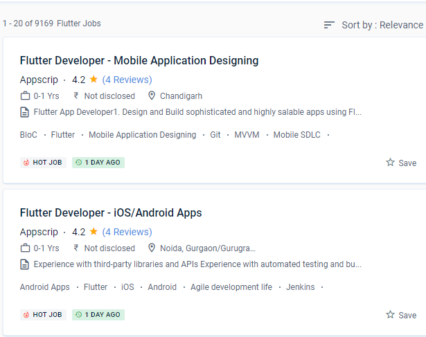 Flutter internship jobs in Coventry